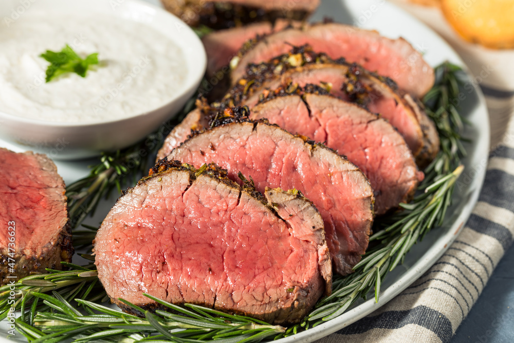 Homemade Grassfed Roast Beef Tenderloin