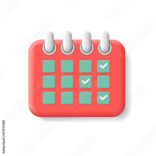 Calendar icon. Time management and Schedule icon photo