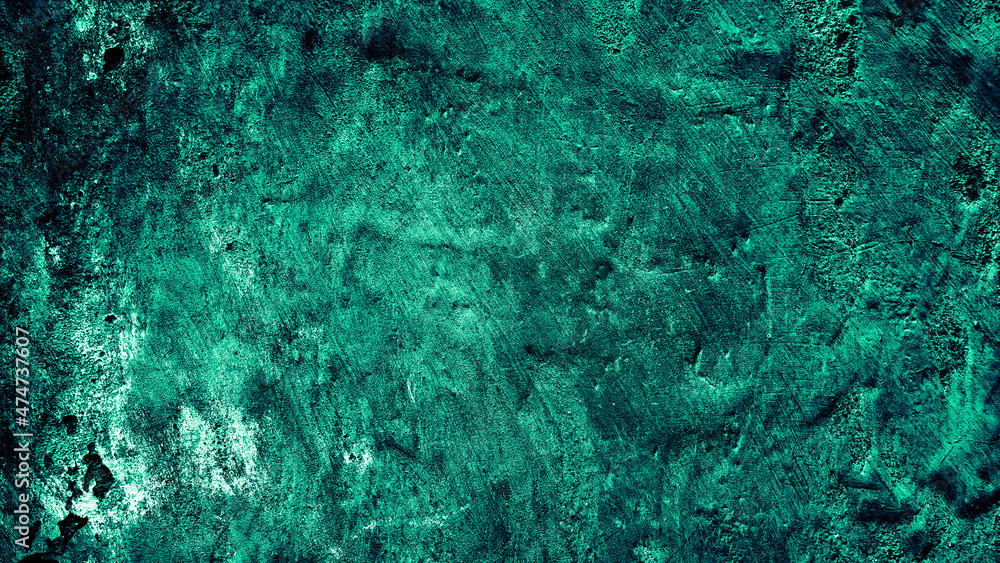 dark green grunge abstract concrete wall texture background