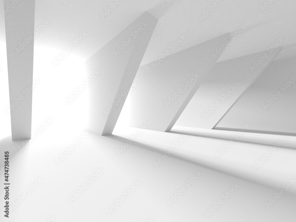 Abstract White Architecture Design Concept Abstract White Architecture Design Concept