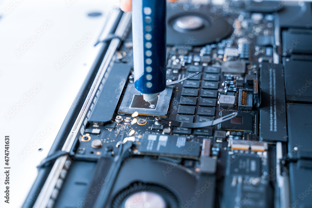 Maintenance pc. Maintenance repair engineer support. Computer technician service with laptop on hardware background. Electronic technology development concept. Maintenance pc. Maintenance repair engineer support. Computer technician service with laptop on hardware background. Electronic technology development concept.