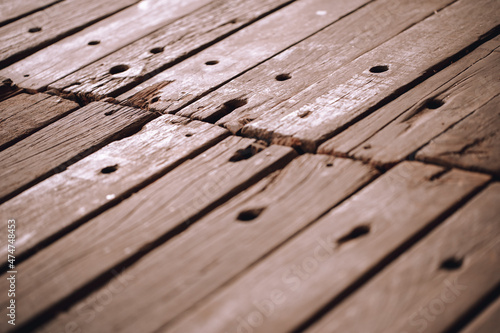 wooden floor texture with seams in perspective. to use as a background for presentations or as a texture
