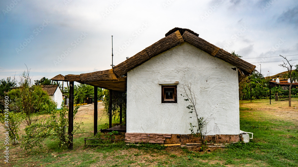 Krasnodar Territory. Taman. Old houses in the Cossack village
