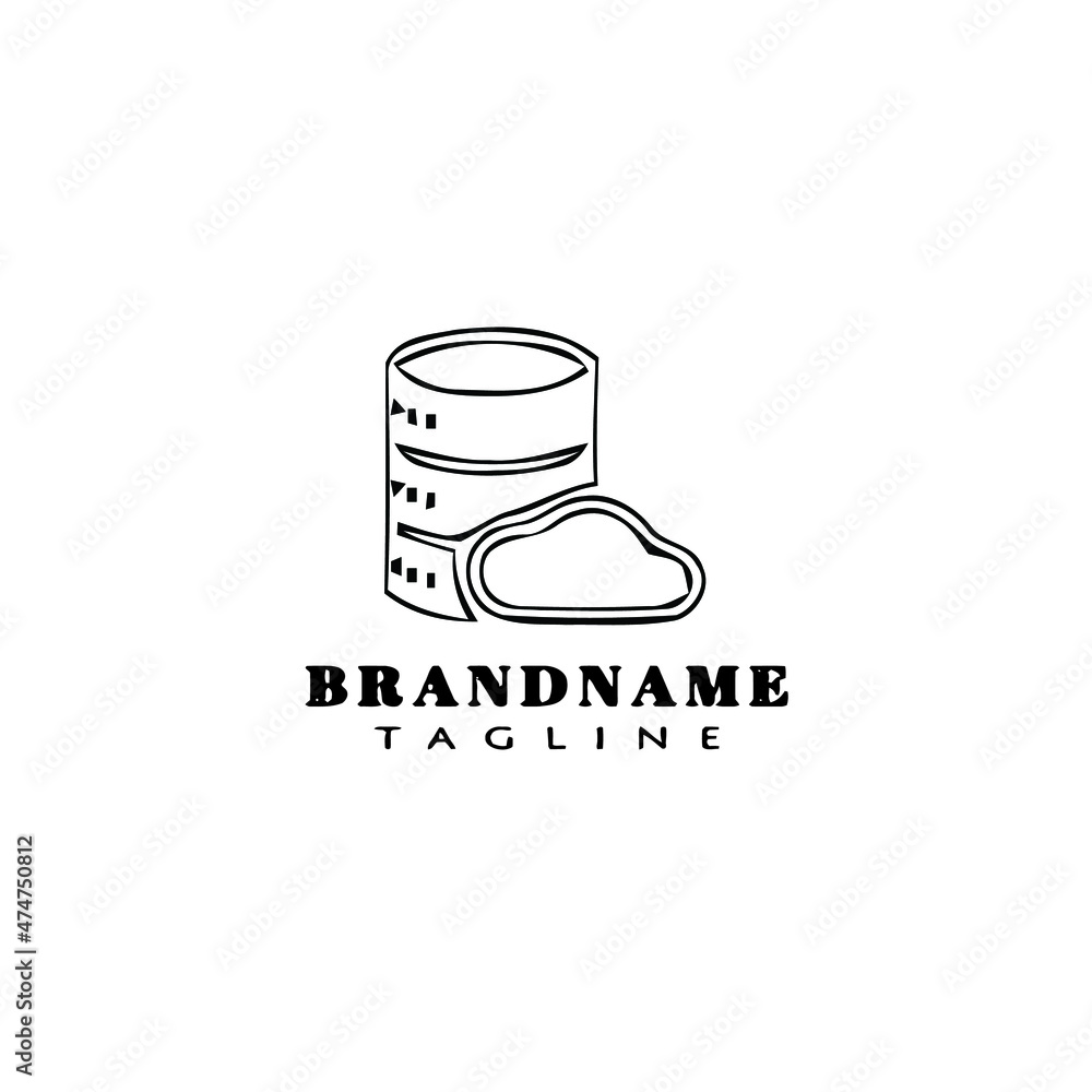 database logo cartoon icon design template black isolated vector illustration database logo cartoon icon design template black isolated vector illustration