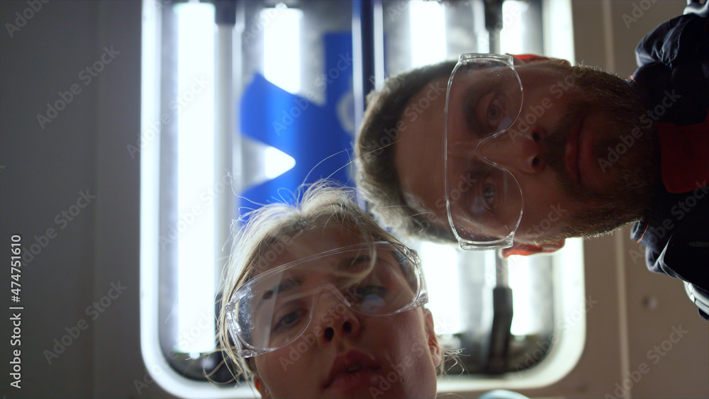 Pov Patient View Of Paramedics Putting Oxygen Mask In Emergency Car