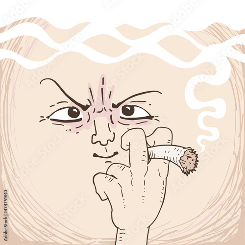 Original face smoking