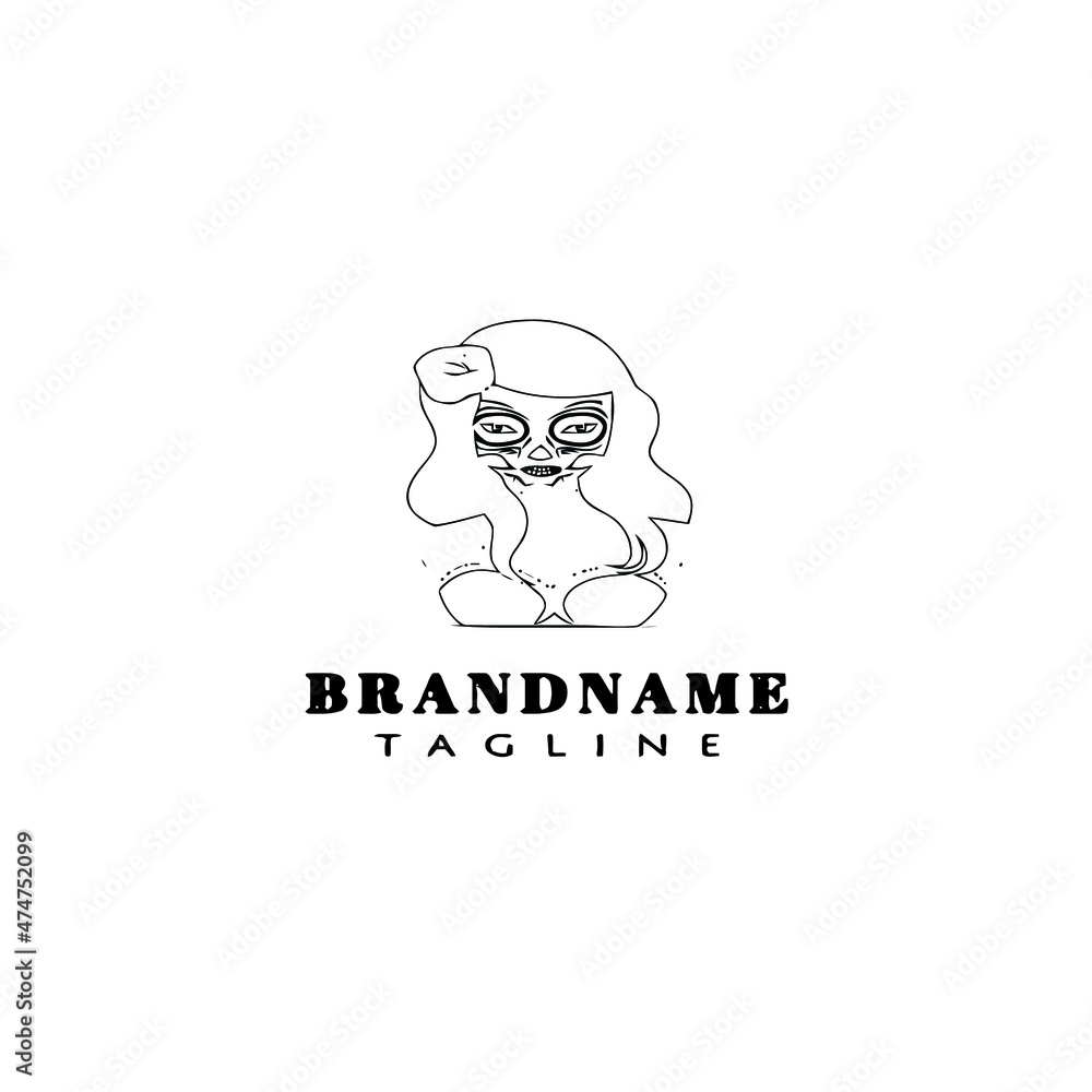 day of the dead symbol logo icon cartoon design template black isolated vector illustration day of the dead symbol logo icon cartoon design template black isolated vector illustration