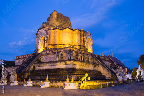Wat Chedi Luang Chiang Mai Thailand Thai Temple