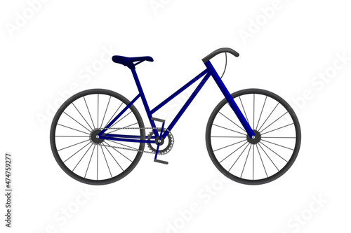 Obraz na płótnie fixed gear bike isolated on white background w salonie