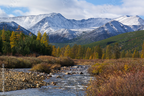 Mountains in snow