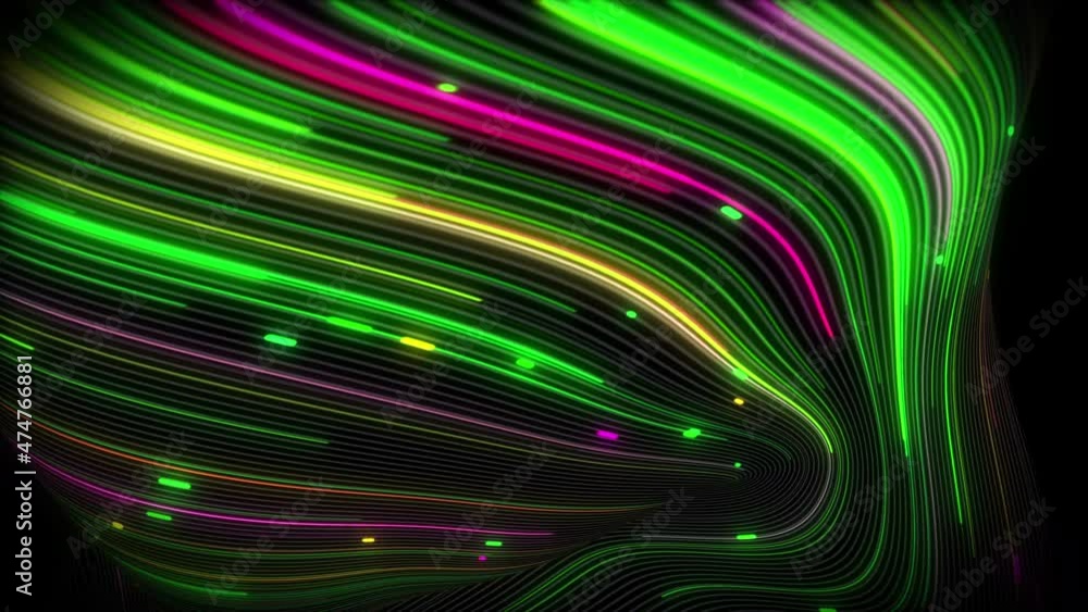 Spiral vortex streams of light on a surface with lines. Colorful and decorative backgrounds for presentations, holidays and footage. Light increasing wave movements
Spiral vortex streams of light on a surface with lines. Colorful and decorative backgrounds for presentations, holidays and footage. Light increasing wave movements