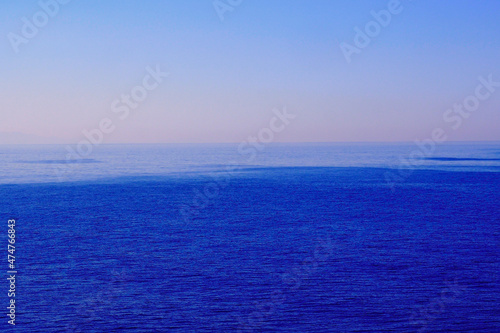 sunrise over the Aegean Sea, off Tinos, famous Cycladic island