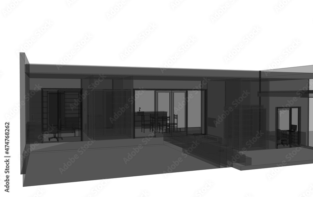 3d render of a building 3d render of a building
