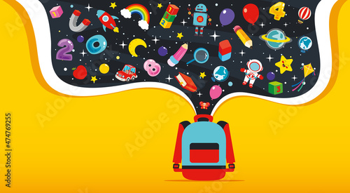 Education Concept With School Supplies
