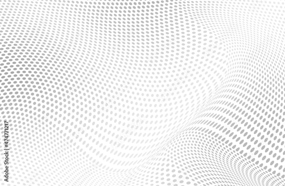 The halftone texture is chaotic monochrome. Abstract black and white waves background of dots. Backdrop for the design of websites, business cards, posters The halftone texture is chaotic monochrome. Abstract black and white waves background of dots. Backdrop for the design of websites, business cards, posters