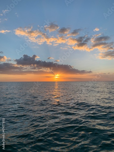 Foto sunset on the sea
