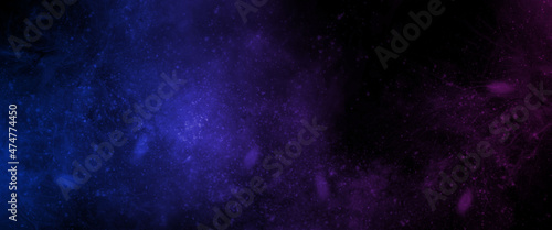 abstract space, colorful nebula, stars and sky