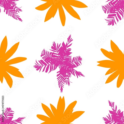 Hawaiian wrapping paper pattern in 4K res. Seamless texture. Geometric design.