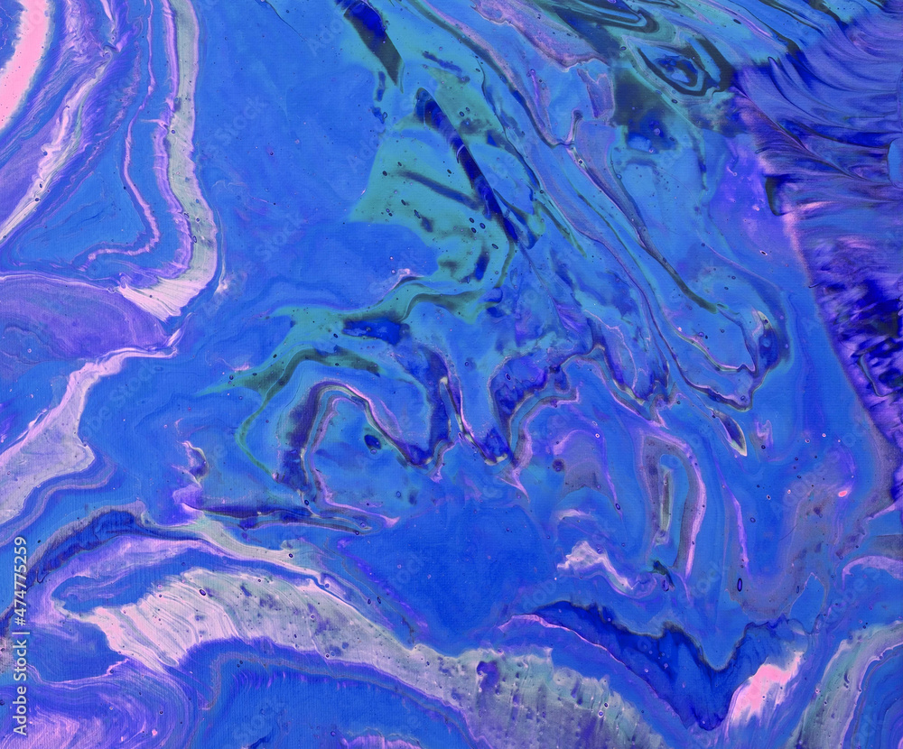 Fluid art painting. Abstract decorative marble texture. 