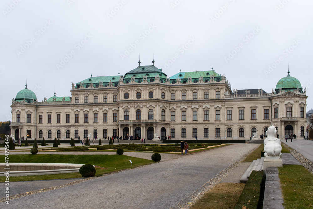 Belvedere Palace in Vienna, Austia, Europe