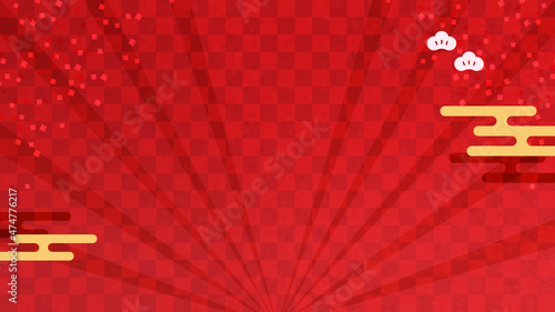 バナー・メインビジュアル「NEW YEAR 01」 正月 新年 新春 和風 16:9 JPG