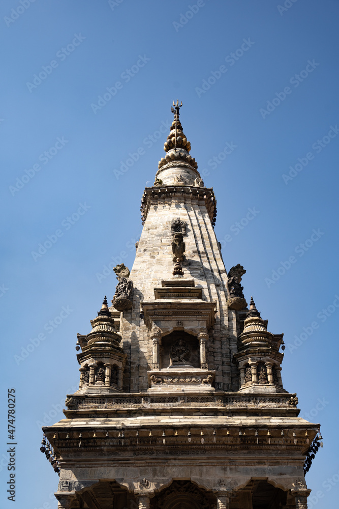 Ancient temple architecture of Nepal and culture in world heritage UNESCO site Bhaktapur Durbar Square, Katmandu