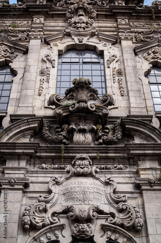 Monumental ornaments from the Church of Mercy flower street in Porto