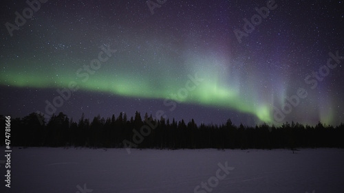 Northern lights in Finnish Lapland