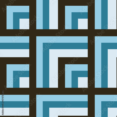 Seamless pattern - needlework - patchwork or patchwork. Design element