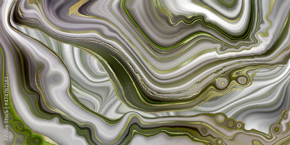 Fototapeta premium abstract green grey agate background