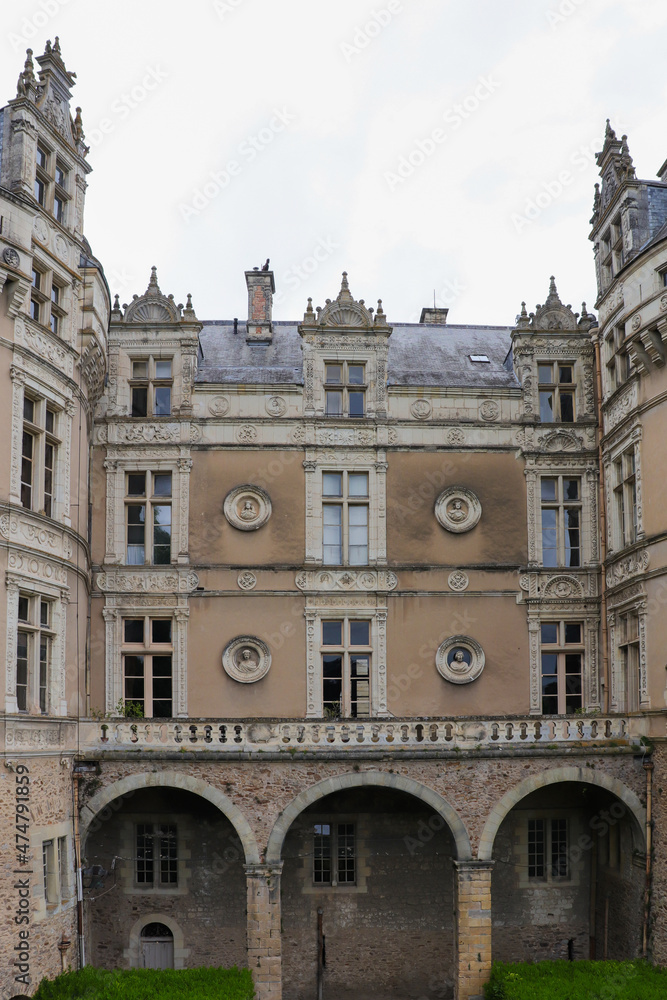 Pays de la Loire - Sarthe - Château du Lude - Façade François 1er