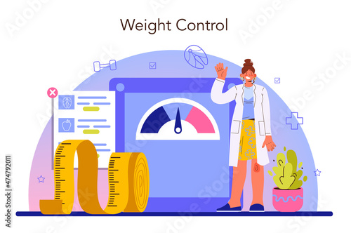 Nutritionist concept. Nutrition therapy with healthy food