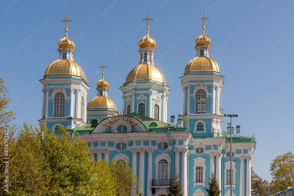 Nikolsky cathedral on a spring day
