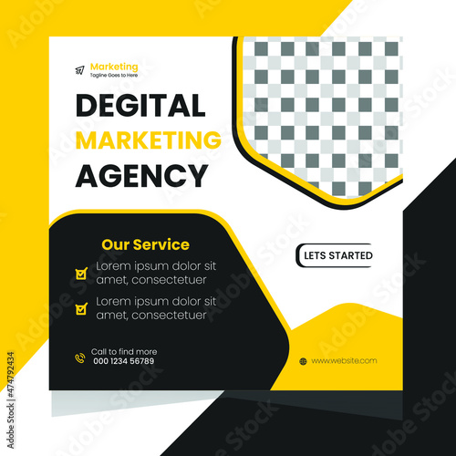 Degital Marketing Social Media Post Template