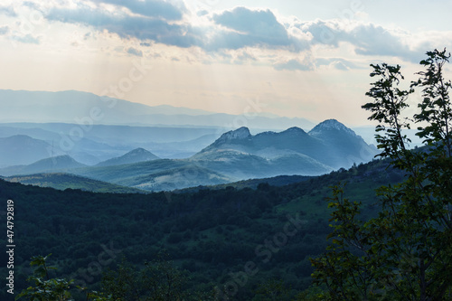 Mountain scene during sunny day, Croatia