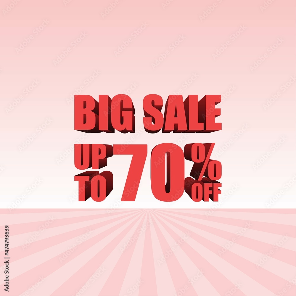 Big sale 70 Percent off, 3d sign, special offer 70% discount tag, sale up to 70 percent off, big offer, sale, special offer label, sticker, tag, banner, advertising, vector template Big sale 70 Percent off, 3d sign, special offer 70% discount tag, sale up to 70 percent off, big offer, sale, special offer label, sticker, tag, banner, advertising, vector template