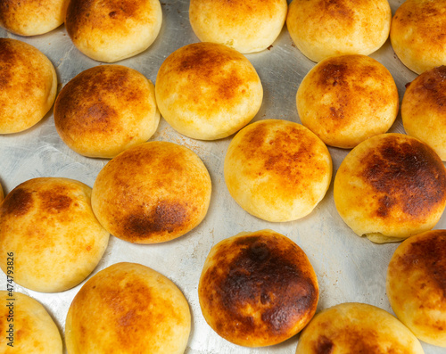 Delicious Colombian pandebonos - Traditional cheese bread photo