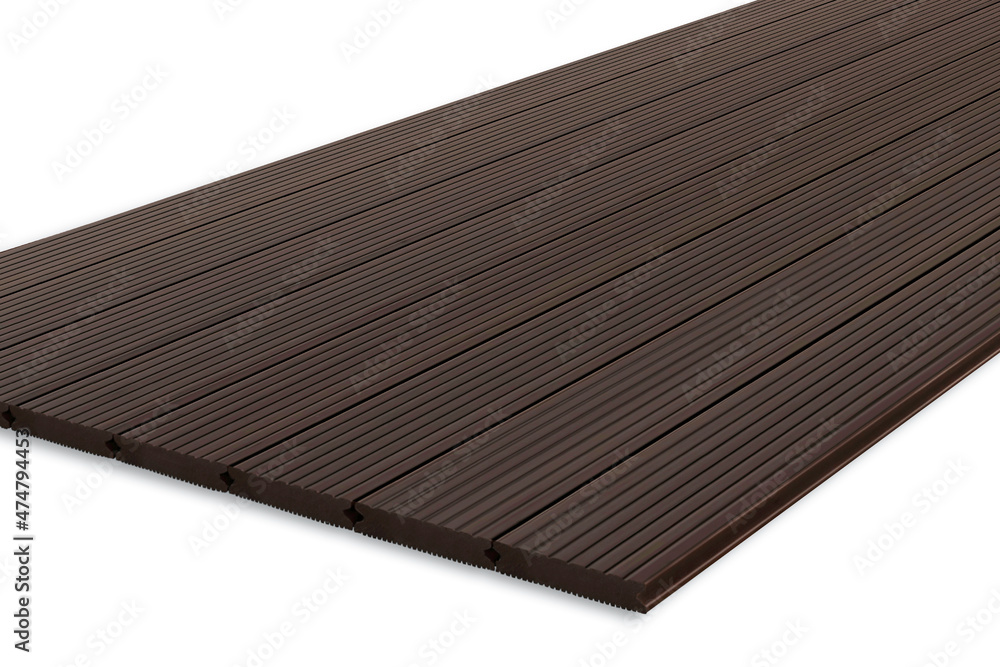 Exterior wooden decking or flooring on the terrace, Wood parquet flooring. exterior wooden decking or flooring isolated on white background Exterior wooden decking or flooring on the terrace, Wood parquet flooring. exterior wooden decking or flooring isolated on white background
