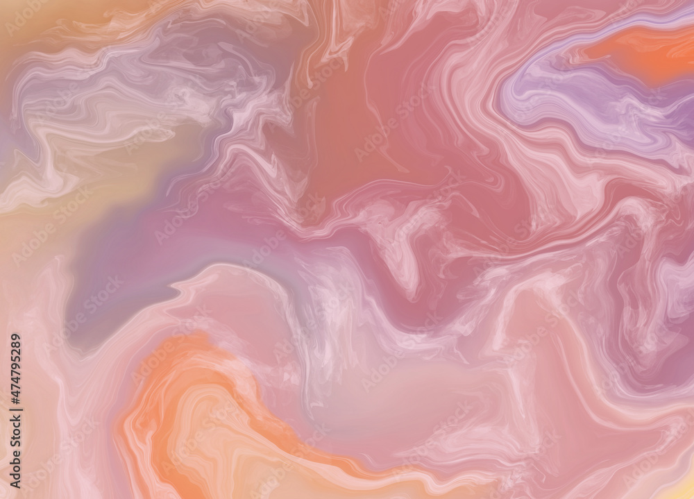 Marble Effect Fluid Art Abstract Background