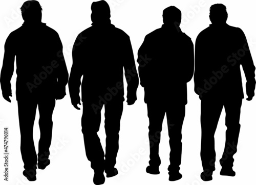 Silhouette of a man. Conceptual illustration.