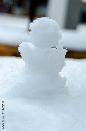 Close Up of Abstract Snowman