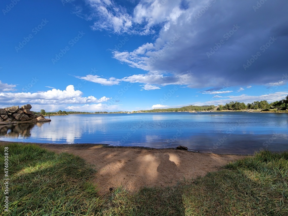 Fototapeta premium lake and sky