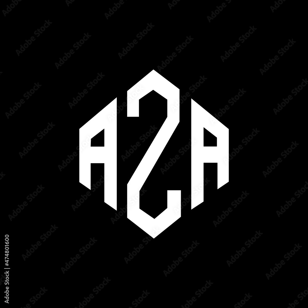 AZA letter logo design with polygon shape. AZA polygon and cube shape logo design. AZA hexagon vector logo template white and black colors. AZA monogram, business and real estate logo. AZA letter logo design with polygon shape. AZA polygon and cube shape logo design. AZA hexagon vector logo template white and black colors. AZA monogram, business and real estate logo.