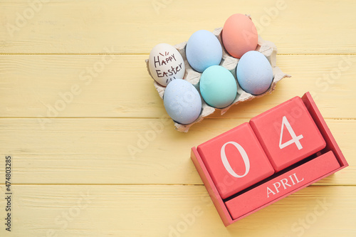 Calendar with date April 4 ...