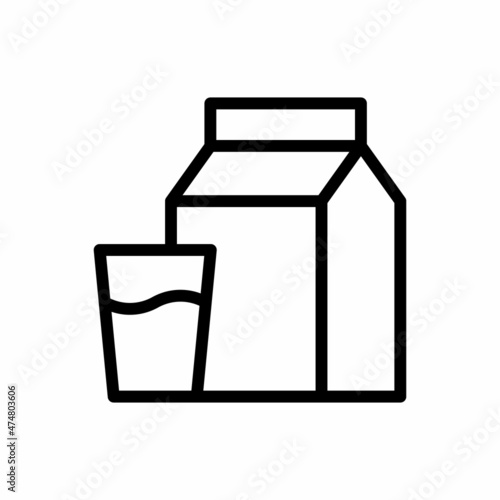 milk icon vector