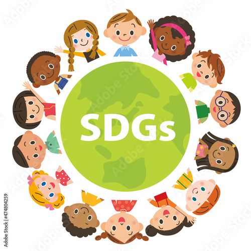 SDGs イメージ　地球と人々