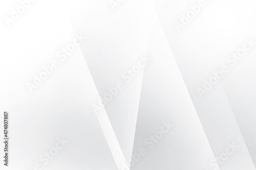 Abstract white and gray color  modern design background with geometric shape. Vector illustration.