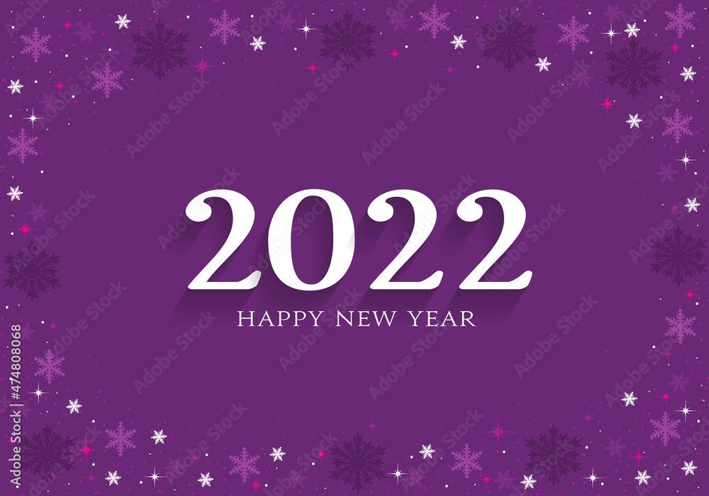2022 Happy New Year card with christmas festive elements. 2022 Happy New Year card with christmas festive elements.