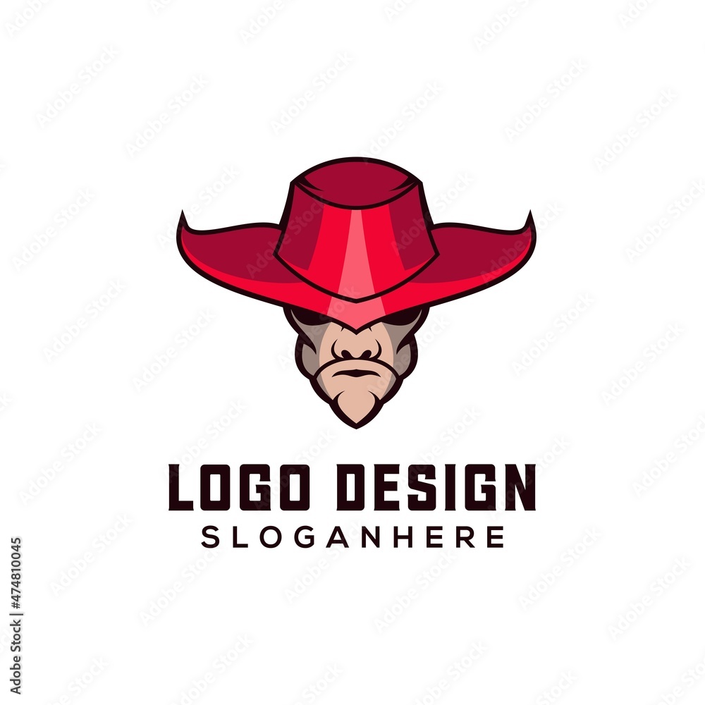 coboy mascot logo design