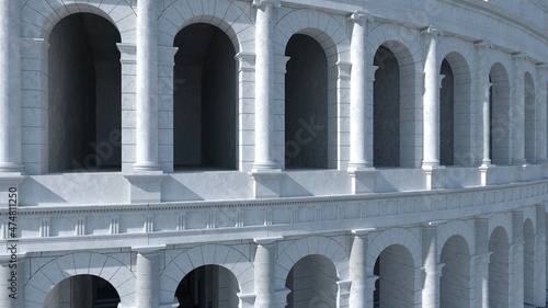 Architecutre of ancient rome colosseum building